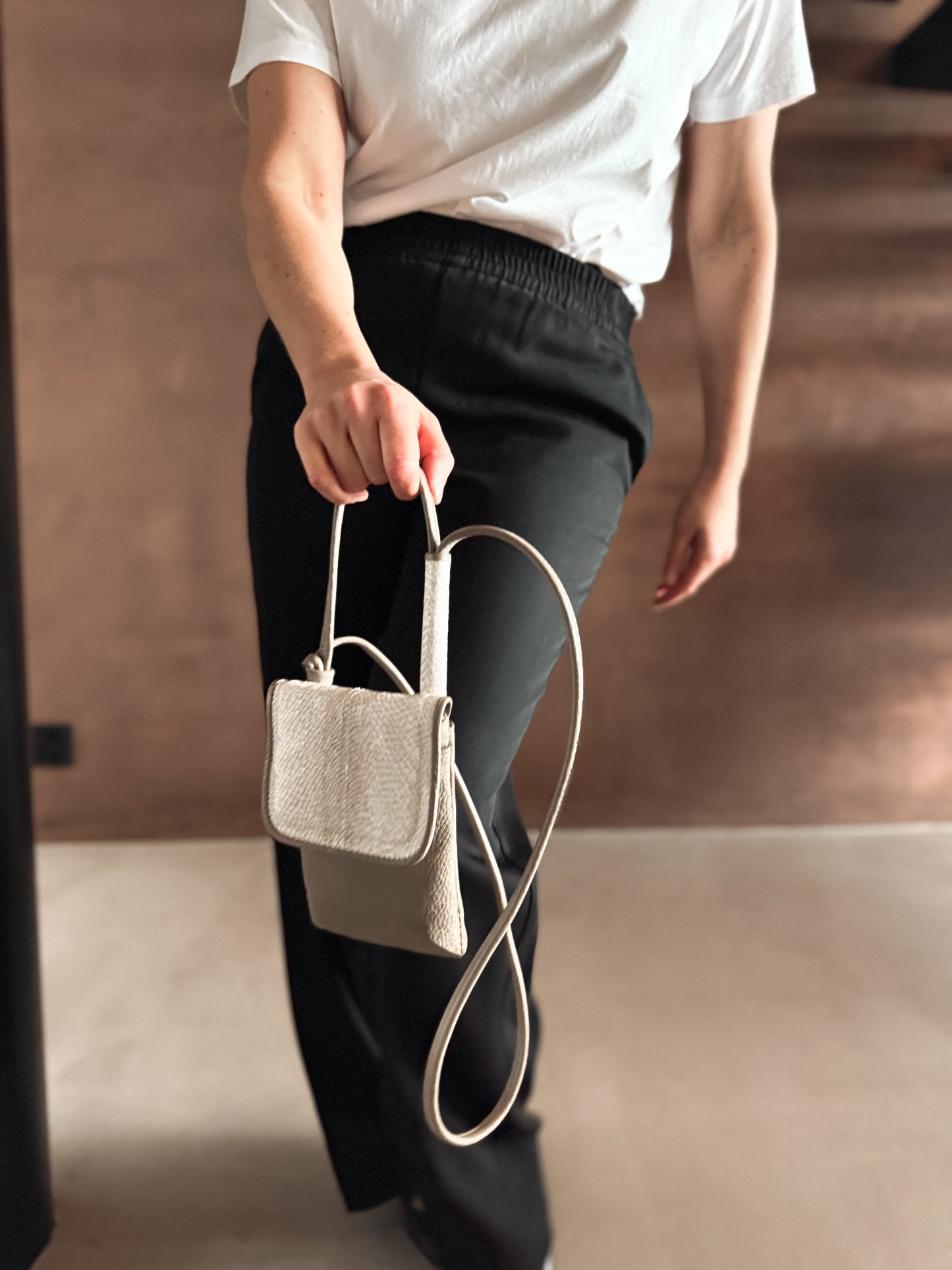 Eva Mini Crossbody Bag Grey