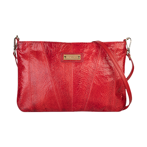 Kirjekuorilaukku punainen Red fish leather Clutch