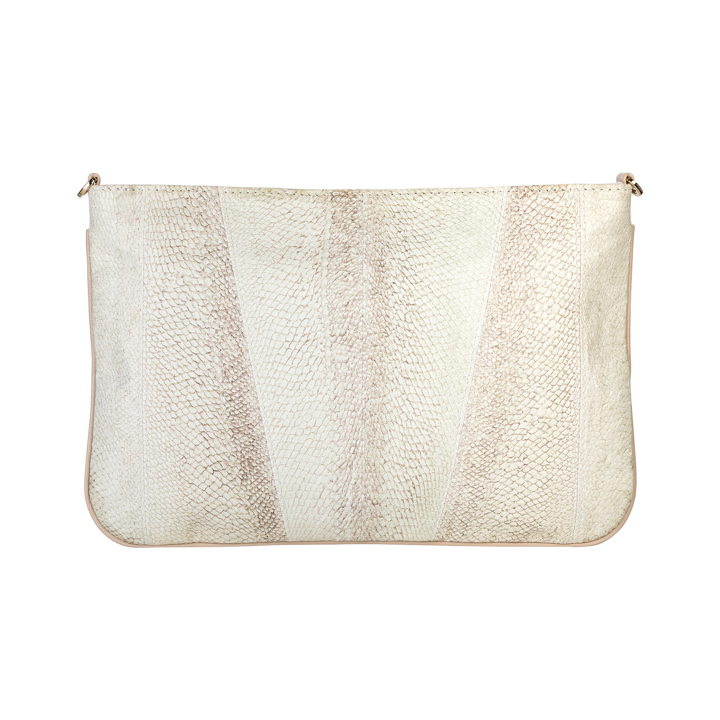 Kirjekuorilaukku luonnonvaalea Natural fish leather Clutch