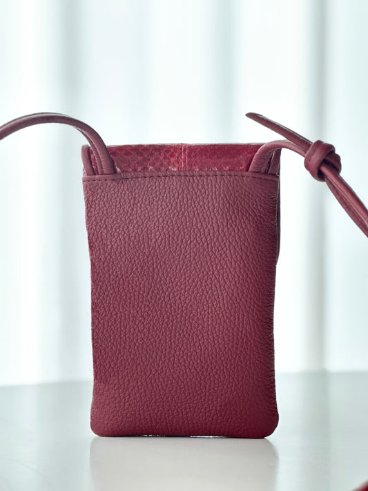Eva Mini Crossbody Bag Burgundy