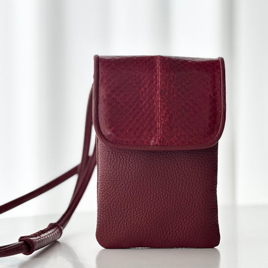 Eva Mini Crossbody Bag Burgundy