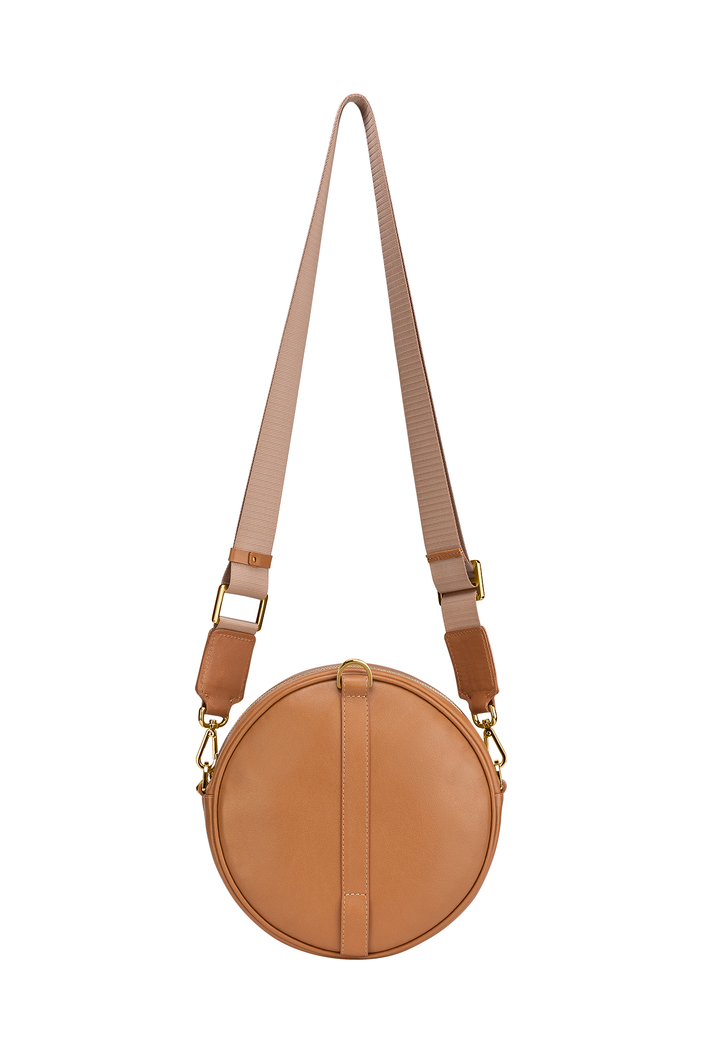 Ruskea kalannahka ympyrälaukku Brown Fish leather round bag Viona Blu