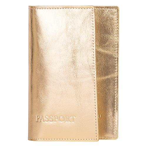 Atlas Passport Cover Gold