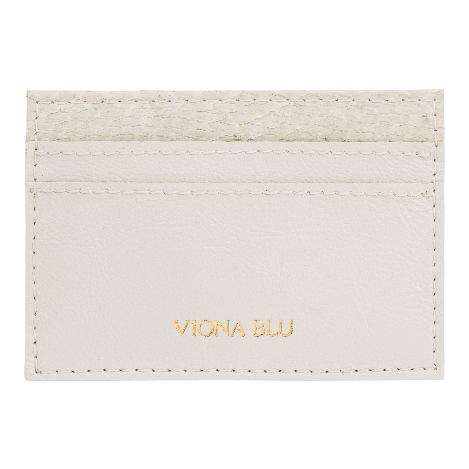 Luonnonvaalea kalannahkainen korttikotelo natural fishleather cardholder